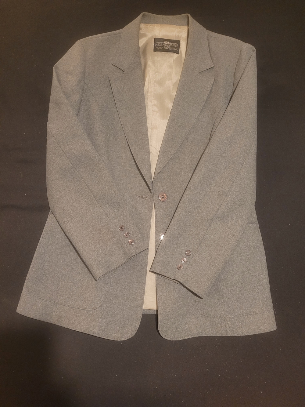 Levi's Women's Gray Single-Breasted Blazer